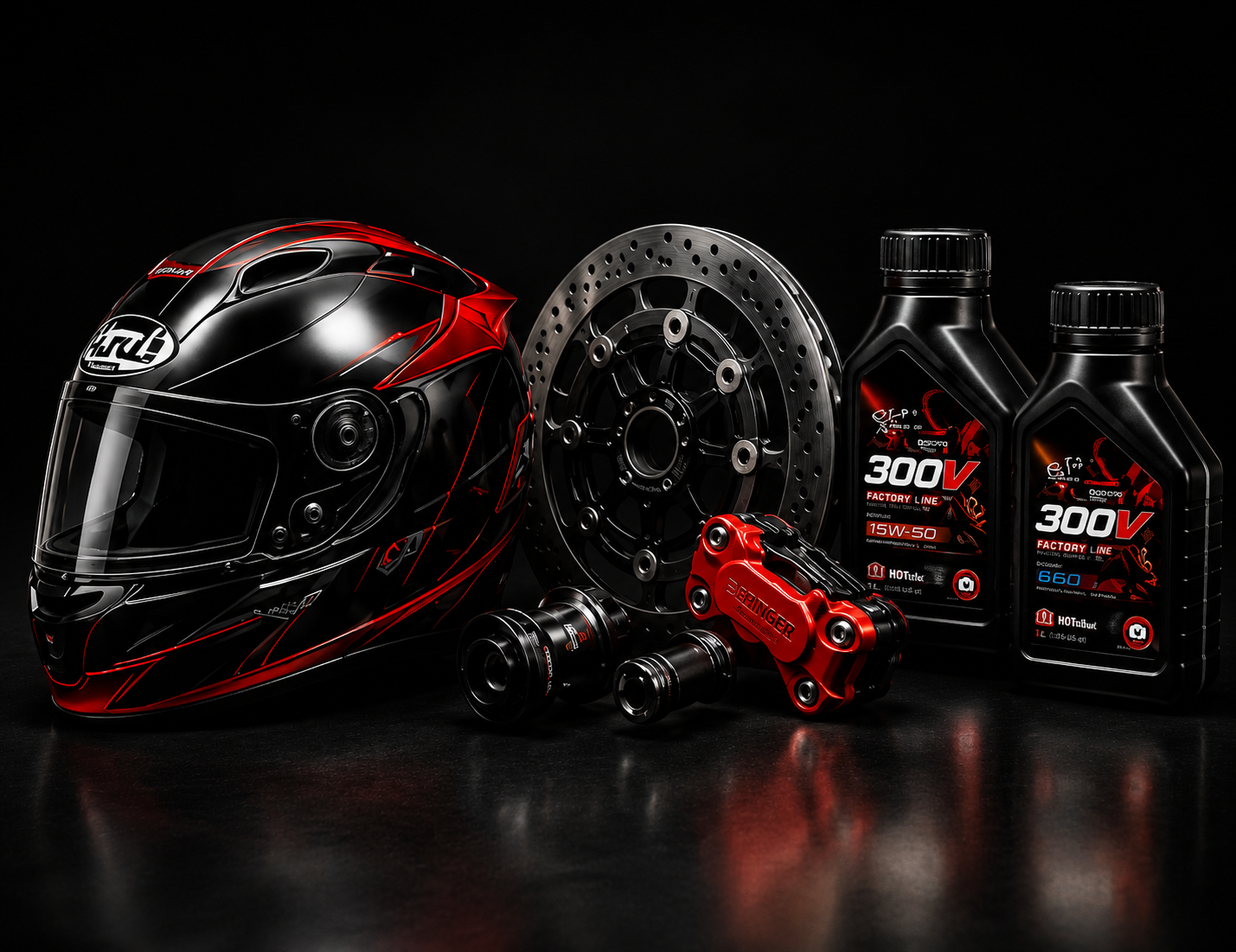 Motociclista com equipamento de alta performance CarapetoSales
